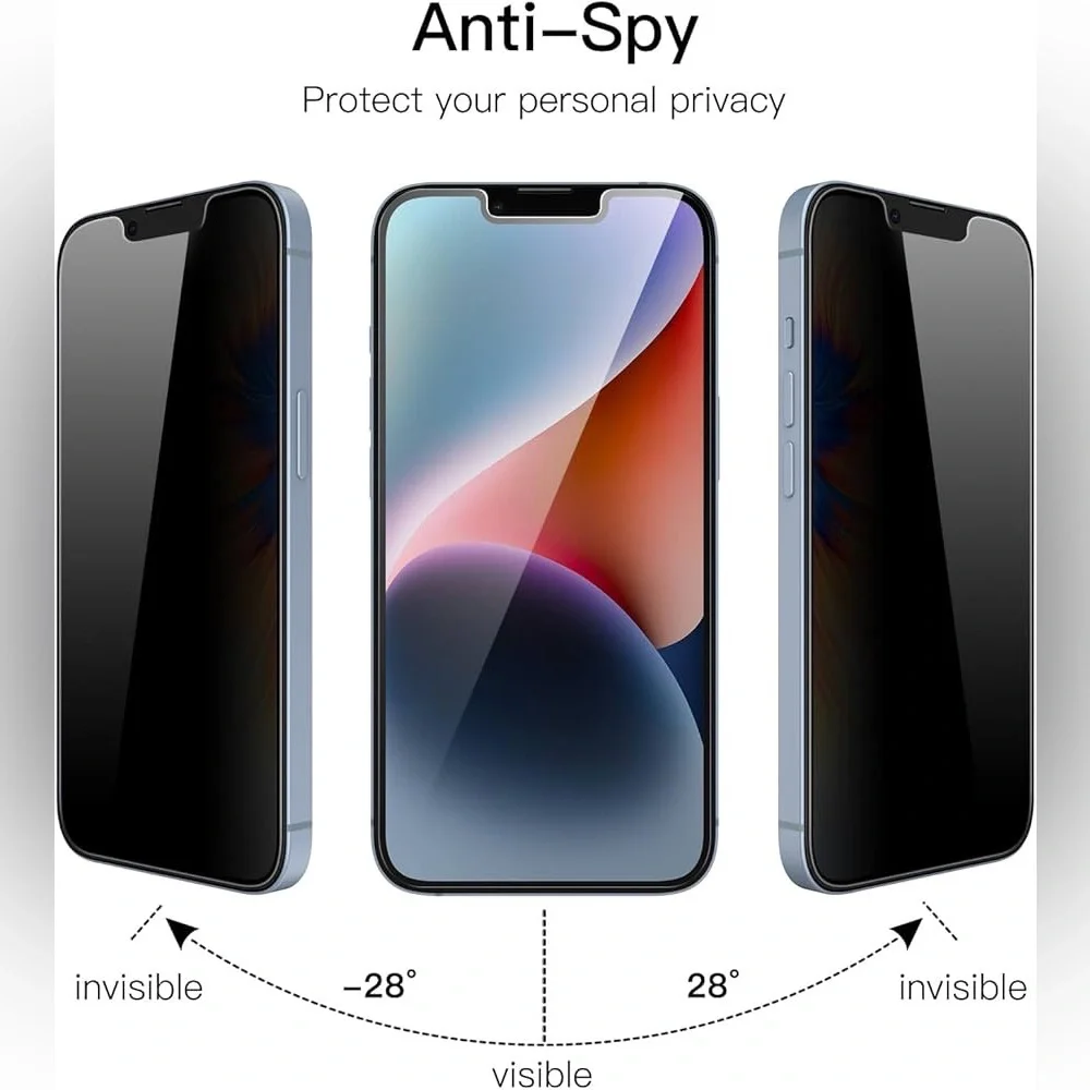 Privacy Screen Protector iPhone 14 Plus 6.7-Inch, Anti Spy Tempered Glass Film